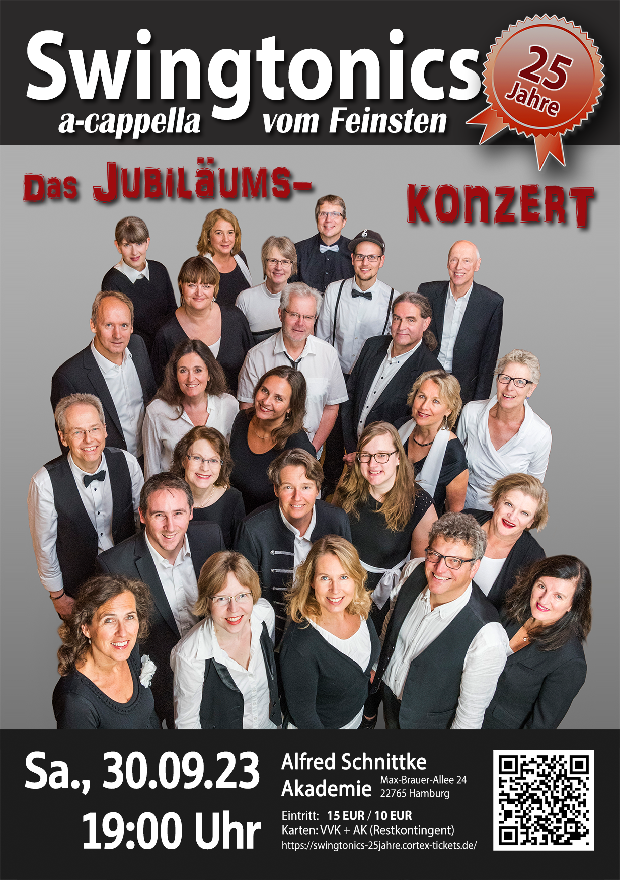 Flyer, Jubiläumskonzert am 30. September, 19 Uhr, in der Alfred-Schnittke-Akademie